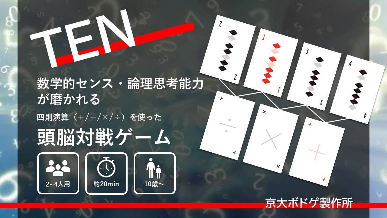「数学を"楽しい"に変えたい」TENに込めた京大ボドゲ製作所の哲学